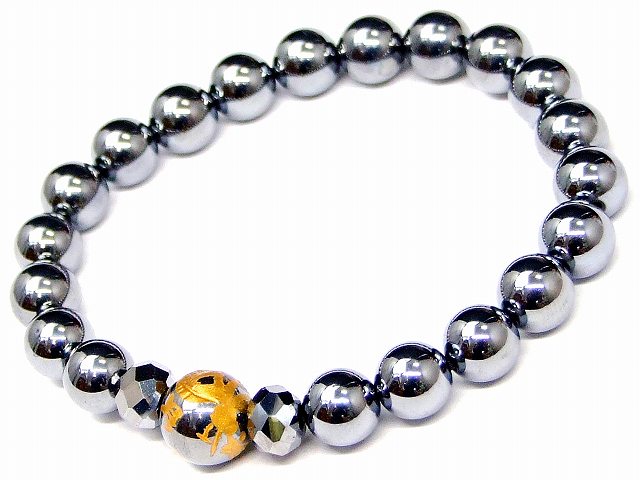 55929　　8mm／10mm テラヘルツ 龍彫り 金彫 丸玉 ボタンカット ブレスレット 内径選択可 ポーチ付き 公的機関にて検査済み 高純度テラヘルツを激安入荷 高品質テラヘルツ鉱石 ビーズ 美肌ストーン 送料無料 天然石 パワーストーン