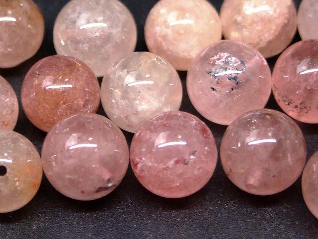 68110　　今月の半額 わけあり ストロベリークォーツ 苺水晶 7mm〜8mm 1粒売り 送料無料 天然石 パワーストーン