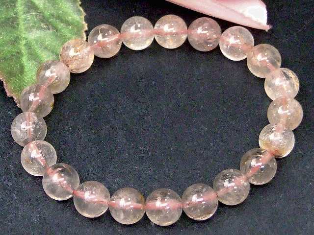 g3-1501E　　ルチルクォーツ 針水晶 9mm ブレスレット 内径18cm ポーチ付き 送料無料 ブラジル産 天然石 パワーストーン