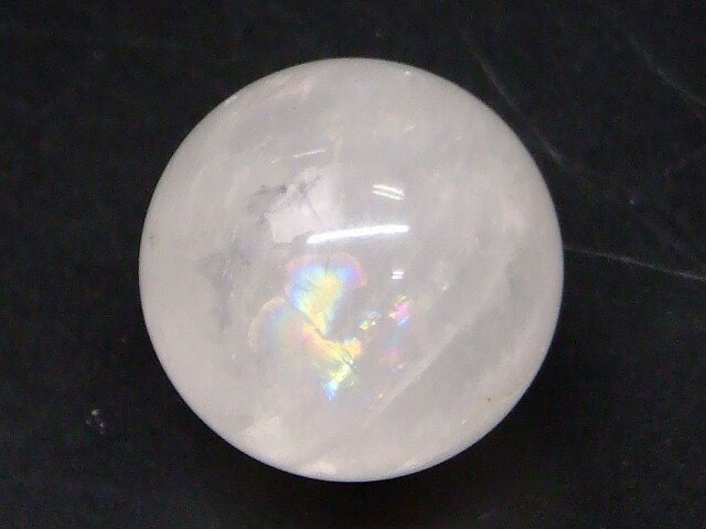 樂天商城 - 69027　　今月の半額 わけあり 虹入り 水晶球 クリスタルクォーツ 20mm 1個売り 穴なし 送料無料 天然石 パワーストーン