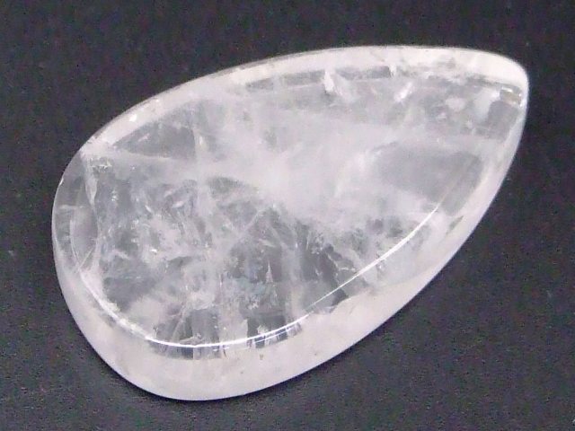 68996　　今月の半額 わけあり 水晶 クリスタルクォーツ 31mm×19mm 1個売り 穴なし 送料無料 天然石 パワーストーン