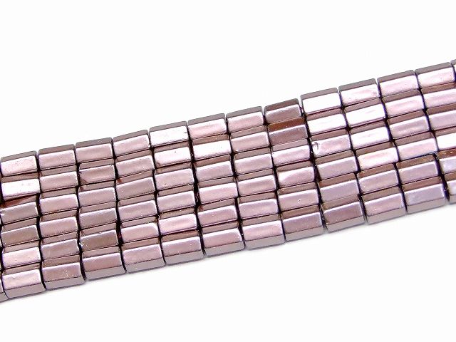 H3-20G　　工場処分品特価 今月半額以下 わけあり ヘマタイト フレンチモーブ 磁気あり 8mm×5mm カット 磁有 1連40cm 通し針、解説書、1mゴム付き 送料無料 イギリス産 天然石 パワーストーン