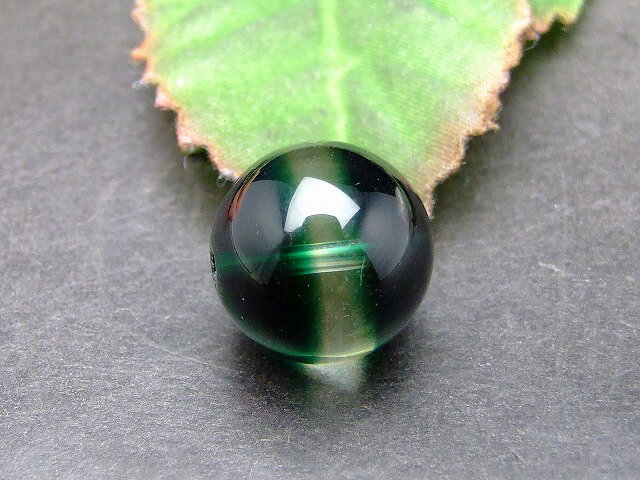 54715 　16mm 1粒売り 人工グリーンクォーツ 丸玉 熱処理 ネコポス送料無料 人工石 パワーストーン