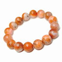 g3-2174H 14mm~15mm AA ナンホンメノウ ナンホーンアゲート 南紅瑪瑙 ブレスレット 内径18cm ポーチ付き 送料無料有 中国産 天然石 パワーストーン