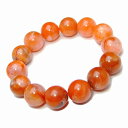 g3-2175D 16mm~17mm AA ナンホンメノウ ナンホーンアゲート 南紅瑪瑙 ブレスレット 内径18cm ポーチ付き 送料無料有 中国産 天然石 パワーストーン
