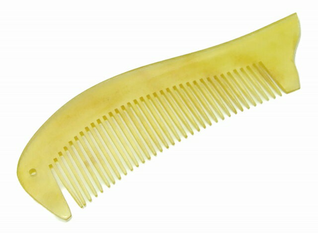 牛角125　　かっさプレート 12cm×4cm 櫛型 くし 牛角 頭・顔・ボディのリンパマッサージ 美容 マッサー..