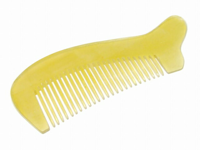 牛角170　かっさプレート11.5cm×4.0cm 櫛型 くし 牛角 頭・顔・ボディのリンパマッサージ 美容 マッサ..