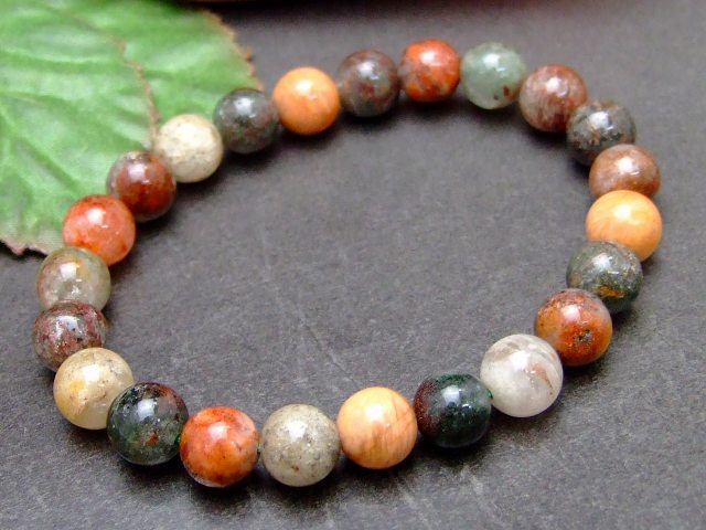 Genuine, Semi-Precious Stones - 57528 　今月の半額 わけあり 8mm ガーデンクォーツ 水晶 ブレスレット 内径16cm 送料無料有 天然石 パワーストーン