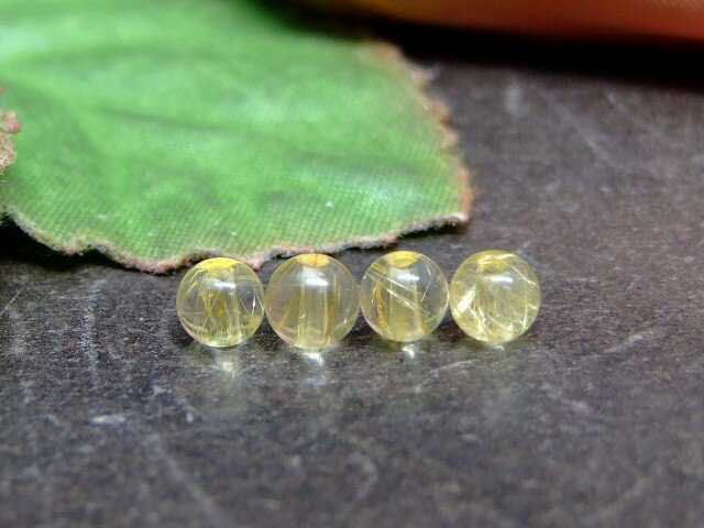 樂天商城 - 58509 　今月の半額 タイチンルチルクォーツ 針水晶 4mm AA 4粒セット ネコポス送料無料 ブラジル産 天然石 パワーストーン