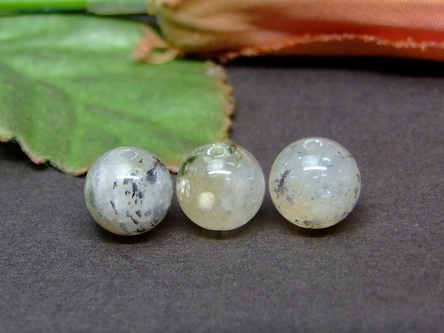 Genuine, Semi-Precious Stones - 59214　　ブラックススーパーセブン AA 9mm 1粒売り ネコポス送料無料 ブラジル産 天然石 パワーストーン