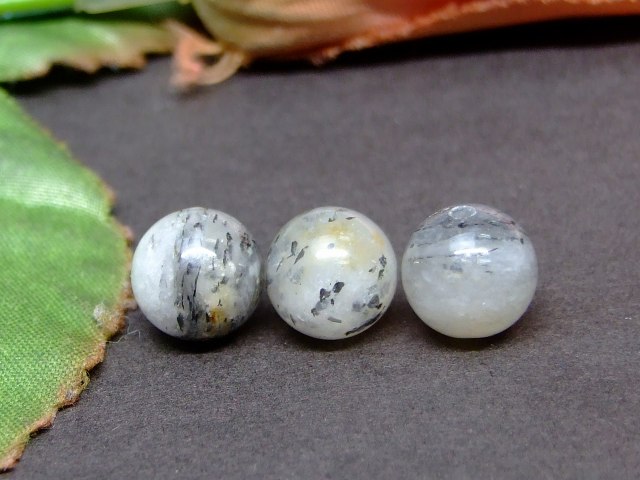 Genuine, Semi-Precious Stones - 59216　　ブラックススーパーセブン AA 9mm 1粒売り ネコポス送料無料 ブラジル産 天然石 パワーストーン