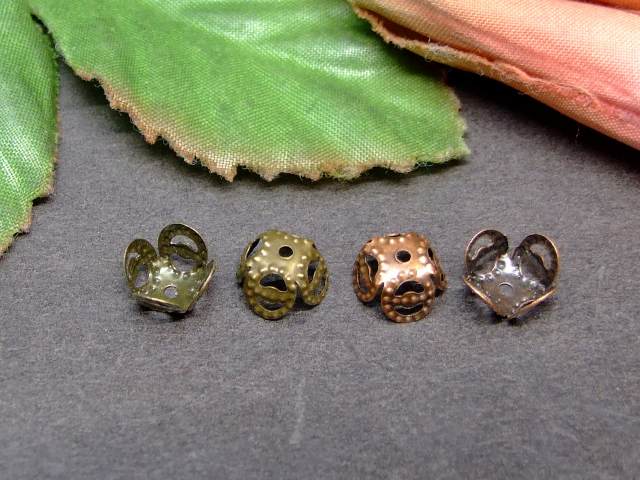 樂天商城 - P3-510　　座金 8mm×4mm 100個セット 金古美＆銅古美 パーツ 在庫処分 ネコポス送料無料 天然石 パワーストーン