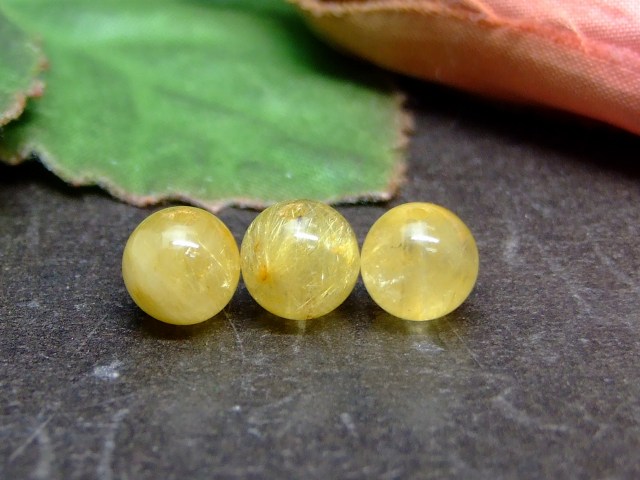 58506　　タイチンルチルクォーツ 針水晶 7mm AA 1粒売り ネコポス送料無料 ブラジル産 天然石 パワーストーン