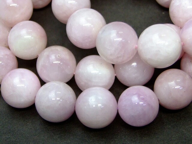 g3-885　今月の半額 13mm A クンツァイト ブレスレット 内径17cm 鑑別済 本物保証 ポーチ付き 送料無料 ブラジル産 天然石 パワーストーン