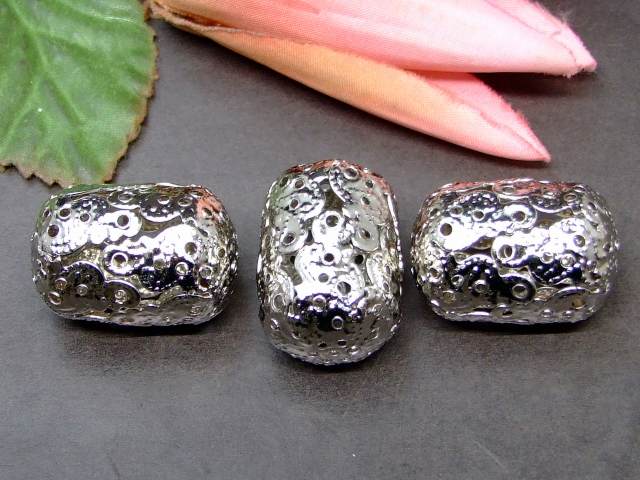 樂天商城 - 61380　　今月80%OFF 座金 30mm×20mm 1個売り クローム 透かし 飾り パーツ 在庫処分 ネコポス送料無料 天然石 パワーストーン