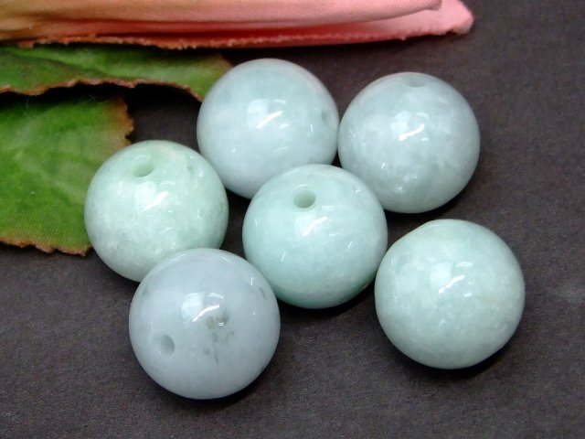 天然石 パワーストーン hinryoの61702　　ミャンマー翡翠 ヒスイ 18mm AA 1粒売り 鑑別済・本物保証 送料無料 ミャンマー産 天然石 パワーストーン｜アングル2