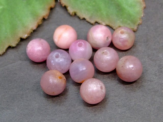 62544　　フロスト ルビー 7mm A 1粒売り ネコポス送料無料 ベトナム産 天然石 パワーストーン