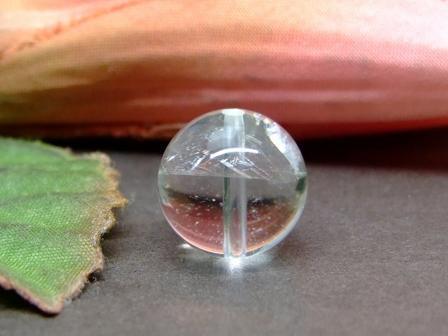 62667　　虹入り 13mm AA 1粒売り ファントム 水晶 クリスタル クォーツ ブラジル産 ネコポス送料無料 天然石 パワーストーン