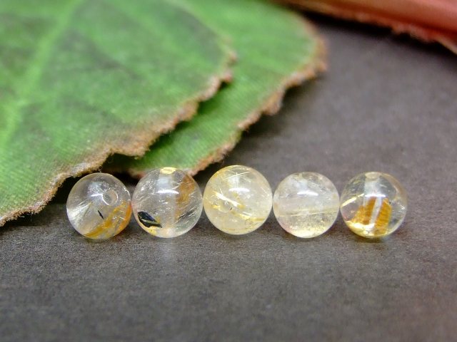 樂天商城 - 62725　　今月の半額 わけあり 4mm〜5mm 1粒売り タイチンルチルクォーツ 針水晶 ネコポス送料無料 ブラジル産 天然石 パワーストーン