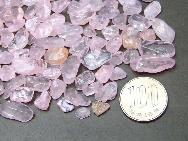 今月の半額 ローズクォーツC(染) 中粒 さざれ 100g 浄化用 さざれ ネコポス送料無料 ブラジル産 天然石 パワーストーン