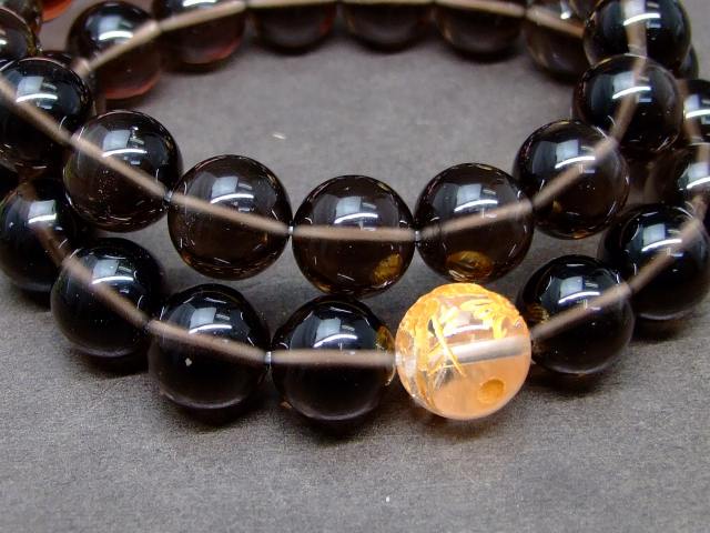30603D　　今月の半額 11mm アイスオブシディアン 12mm 水晶 龍彫り 金彫り ブレスレット 内径調節可能 アメリカ産 ネコポス送料無料 天然石 パワーストーン