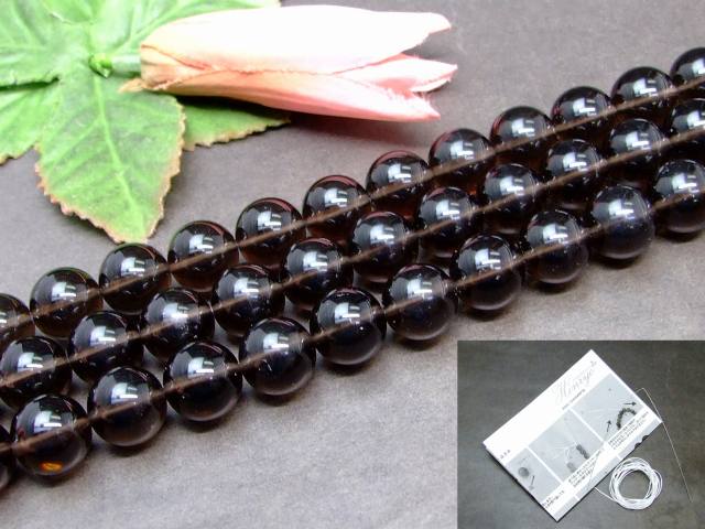 g3-395H 今月の半額 14mm 5A アイスオブシディアン 1連39cm 通し針、解説書、1mゴム付き アメリカ産 送料無料 天然石 パワーストーン