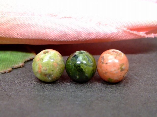 g3-3361M 今月の半額 わけあり ユナカイト 6mm 1粒売り ネコポス送料無料 天然石 パワーストーン