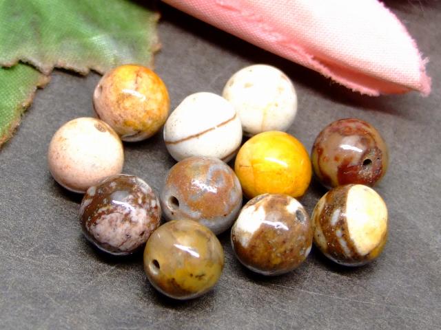 g3-3321Q　　今月の半額 わけあり ブラウンゼブラジャスパー 10mm 1粒売り ネコポス送料無料 天然石 パワーストーン