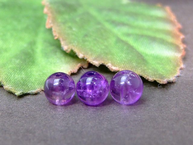64250　　今月の半額 わけあり アメジスト 6mm 1粒売り 紫水晶 ネコポス送料無料 ブラジル産 天然石 パ..