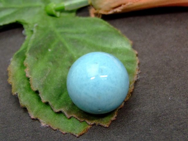 63347　　今月の半額 17mm A ラリマー ドミニカ共和国産 1粒売り 鑑別済 本物保証 送料無料 天然石 パワーストーン