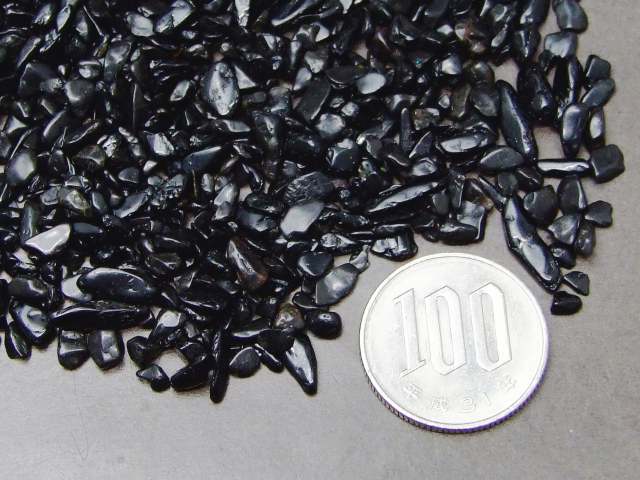 ブラックトルマリン さざれ 100g 浄化用 さざれ ネコポス送料無料 ブラジル産 天然石 パワーストーン