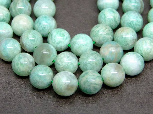 g3-663D　　ロシアンアマゾナイト 8mm A 1連39cm 通し針、解説書、1mゴム付き 送料無料 天然石 パワーストーン