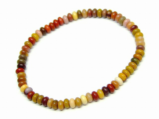 g3-1091G　　ムーアカイト モッカイト ジャスパー 4mm×2mm ソロバン 算盤 そろばん ブレスレット 内径..