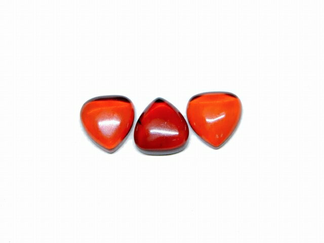 65942 7mm 5A 赤アンバー 琥珀 ハート 1個売り 送料無料 メキシコ産 天然石 パワーストーン