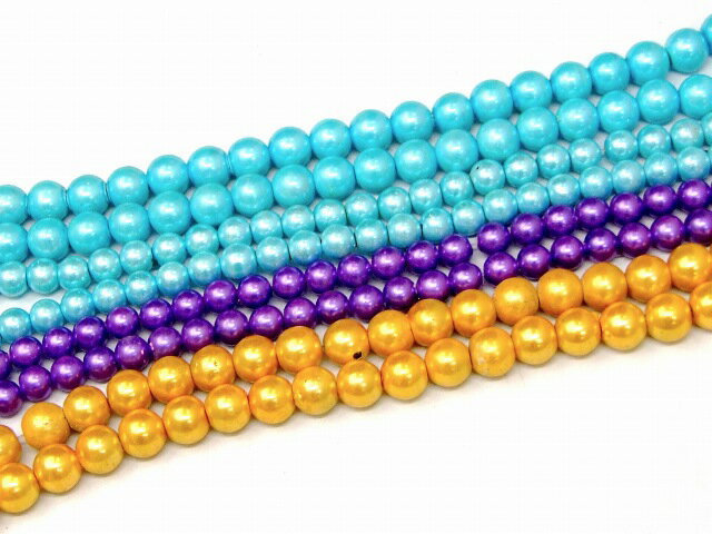 68440　　工場処分品特価 今月半額以下 わけあり ヘマタイト 4本セット ネックレス 磁気有 6mm〜8mm 1..