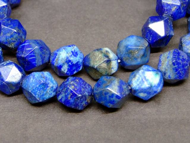 g3-792M　　ラピスラズリ 染め 10mm スターカット ブレスレット 内径調節可 送料無料 天然石 パワーストーン