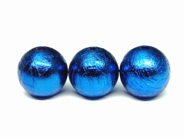 樂天商城 - 65163　　ブルー ギベオン 鉄隕石 12mm 5A 1粒売り メッキ 鑑別済・本物保証 送料無料 ナミビア産 天然石 パワーストーン