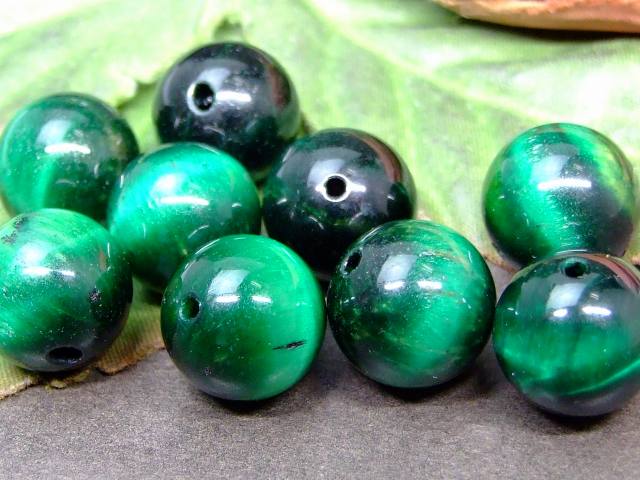 65158　　今月の半額 わけあり グリーンタイガーアイ 虎目石 12mm 1粒売り ネコポス送料無料 南アフリカ共和国産 天然石 パワーストーン