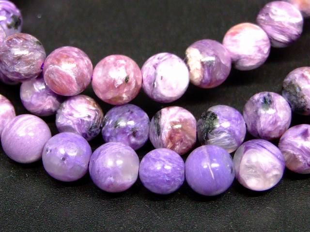 65405　　チャロアイト 7mm AA+ ブレスレット 内径17cm ポーチ付き 送料無料 天然石 パワーストーン