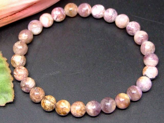 65410　　チャロアイト 7mm A ブレスレット 内径17cm ポーチ付き 送料無料 天然石 パワーストーン