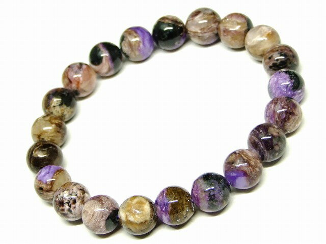 65430　　チャロアイト 9mm A ブレスレット 内径17cm ポーチ付き 送料無料 天然石 パワーストーン