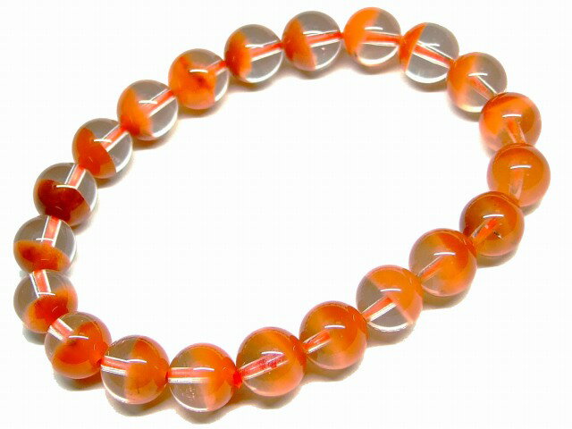 65508　　ファントムラビットヘアルチルクォーツ 9mm 4A ブレスレット 内径17cm 針水晶 送料無料 ブラジル産 天然石 パワーストーン