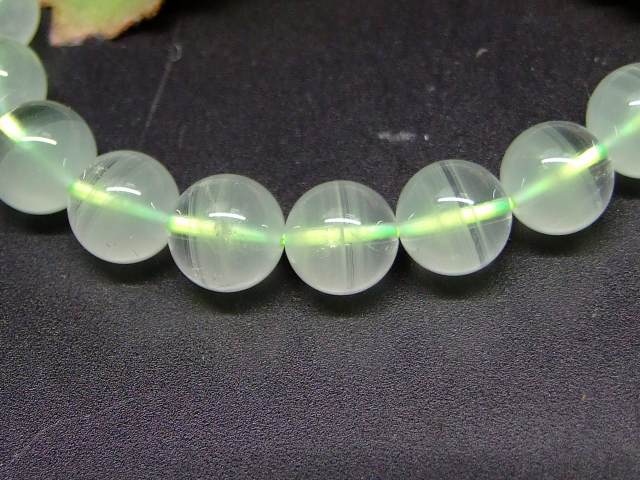 65510　　グリーンファントムクォーツ 水晶 8mm AA ブレスレット 内径17cm ポーチ付き 送料無料 ブラジル産 天然石 パワーストーン