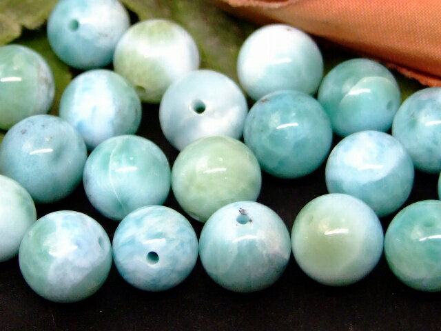 g3-1002R 　 ラリマー 9mm AAA 1粒売り 鑑別済 本物保証 送料無料 ドミニカ共和国産 天然石 パワーストーン