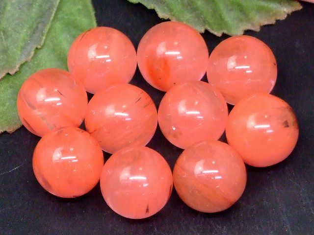 68402　チェリークォーツ球 15mm～16mm A 1個売り チェリークォーツ 丸玉 穴なし 送料無料 天然石 パワーストーン