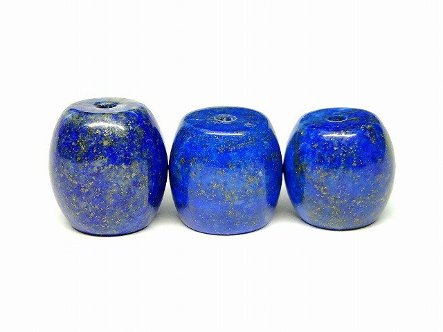 66263　　今月の半額 ラピスラズリ 瑠璃石 樽 たる型 17mm×15mm〜13mm×14mm AA 1個売り ネコポス送料無料 パキスタン産 天然石 パワーストーン