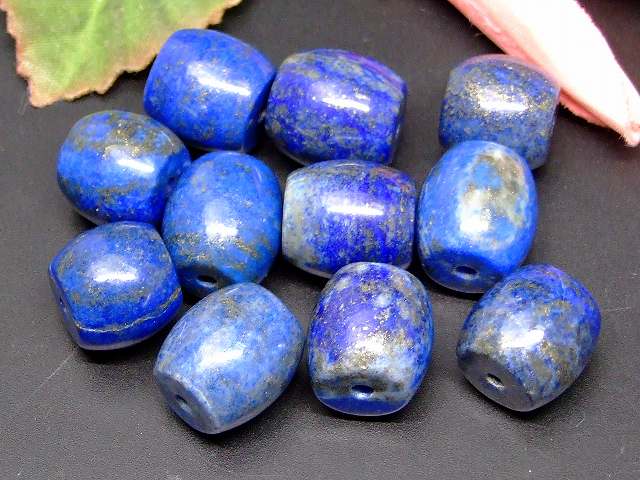 66263　　今月の半額 ラピスラズリ 瑠璃石 樽 たる型 17mm×15mm〜13mm×14mm AA 1個売り ネコポス送料無料 パキスタン産 天然石 パワーストーン