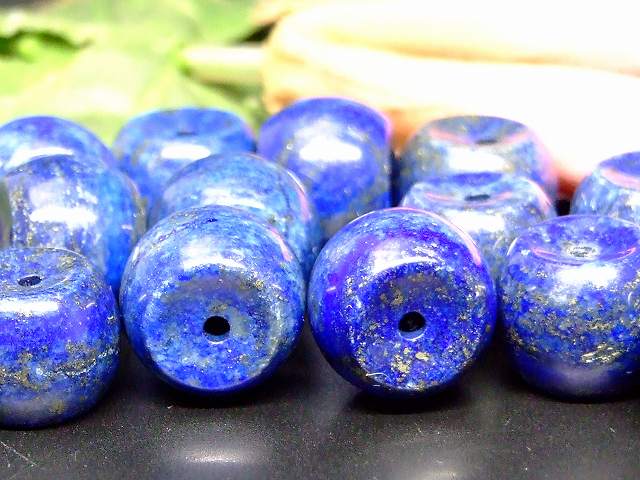 66266　　今月の半額 ラピスラズリ 瑠璃石 樽 たる型 15mm×12mm AA 1個売り ネコポス送料無料 パキスタン産 天然石 パワーストーン