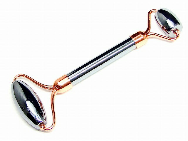 k3-1N　　テラヘルツ 鉱石 138mm 高純度99.9999% ピンクゴールド かっさマッサージ 小顔 美顔ローラー ..