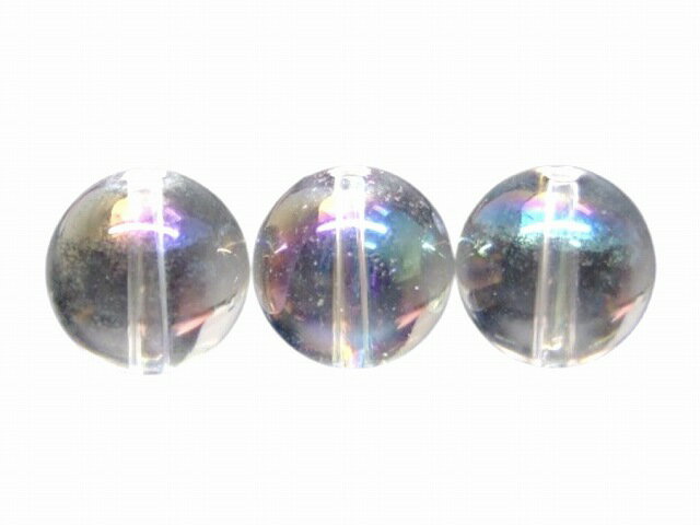 66311　　今月の半額 わけあり アクアオーラ 12mm 1粒売り 水晶 クリスタル クォーツ ネコポス送料無料 ブラジル産 天然石 パワーストーン